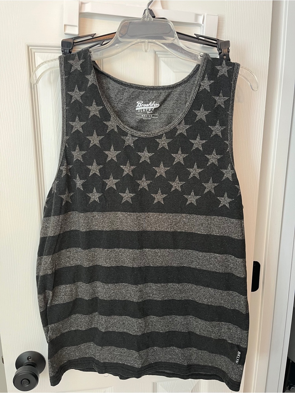 Brooklyn Cloth Black & Gray Star-Stripe Tank Top
